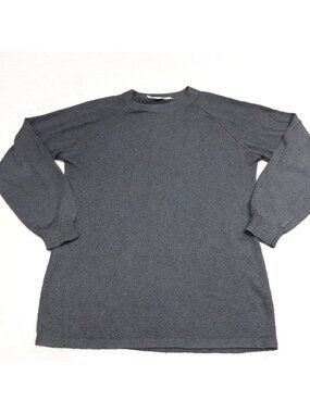 French Rags Womens Sweater 2 Black Pullover Raglan Made in USA